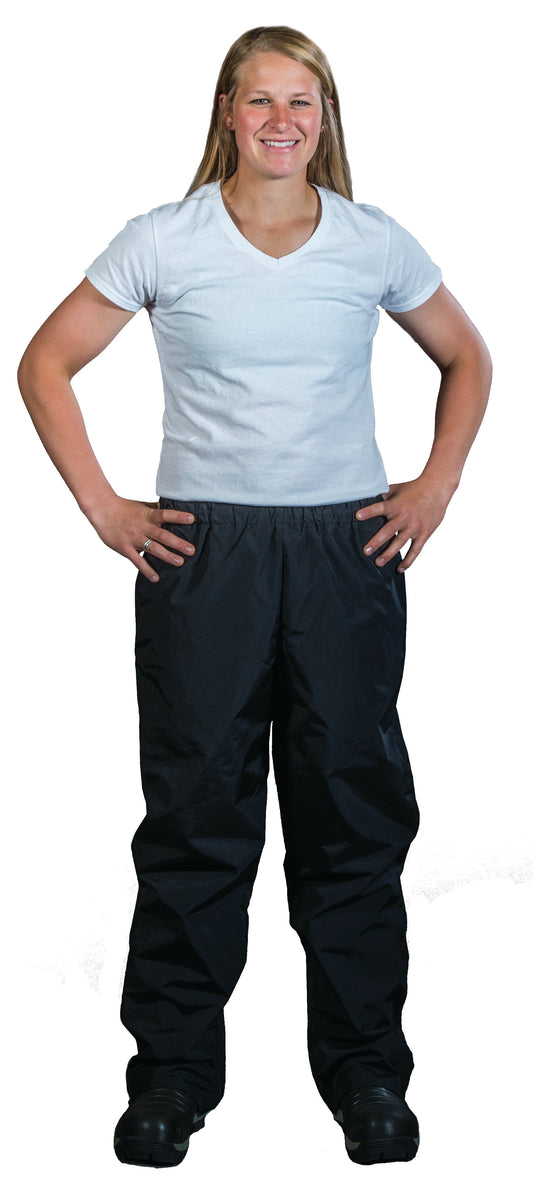 Uddertech - Black Waterproof Pants - Medium - With leg elastic and zippers.