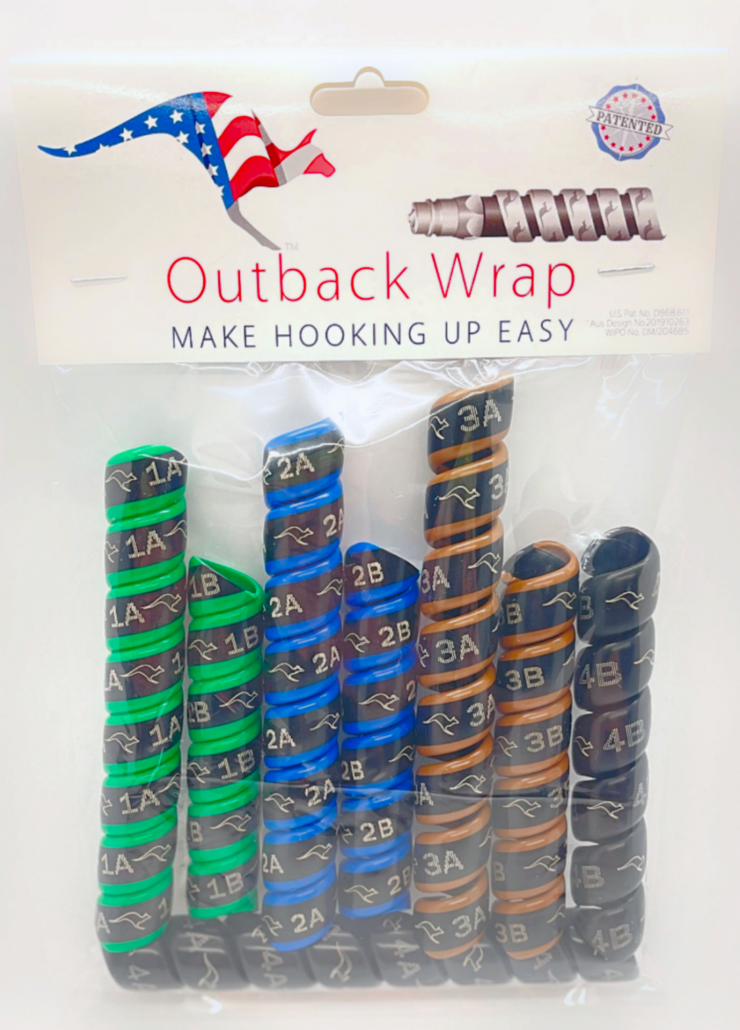 Outback Wrap Hydraulic Hose Markers: 4-Pair (Remotes 1-4, A and B)