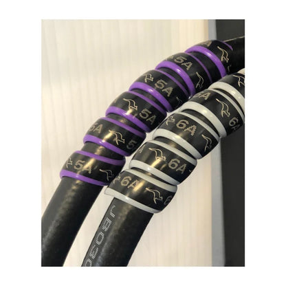 Outback Wrap Hydraulic Hose Markers: 2-Pair Purple/Grey (Remotes 5-6, A and B)