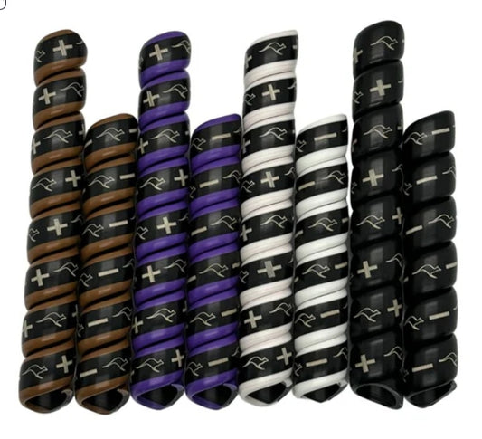 Outback Wrap Hydraulic Hose Markers: 4-Pair Black/Purple/White/Brown + and -